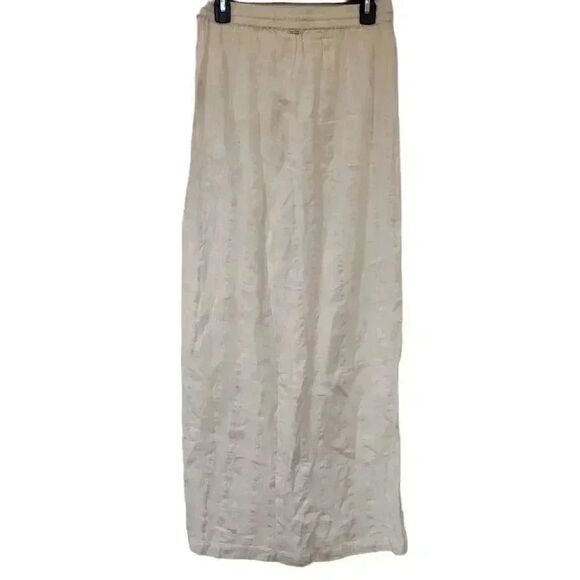 Volcom Women's White Cotton Sun Spent Drawstring Pants - Picture 6 of 12